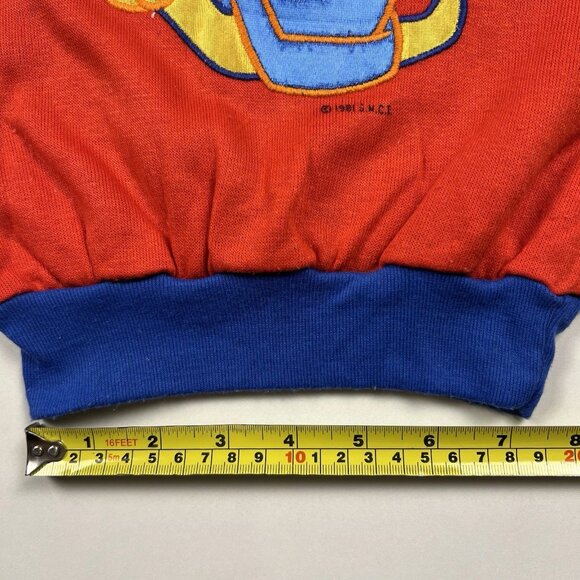 Vintage Krazy Kritters Baby Sweater Sweatshirt Red Snail Applique 24 Months - Picture 15 of 16